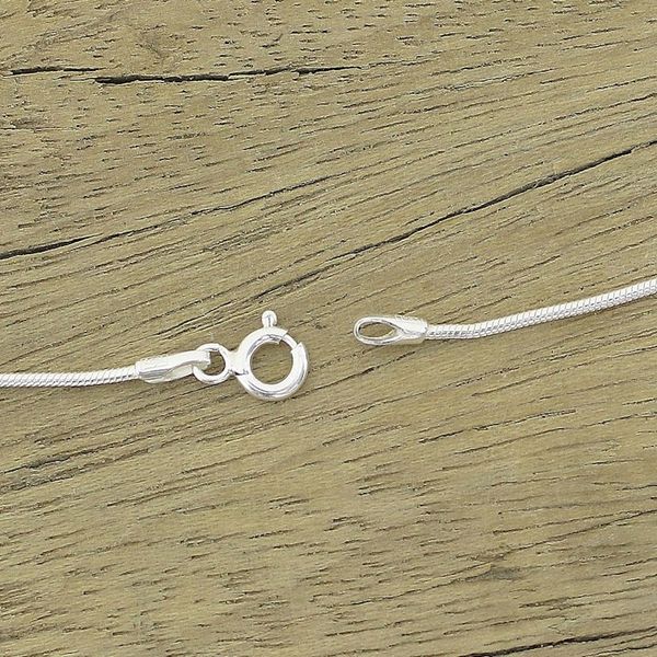 Alternate image for Sterling Silver Necklace Cubic Zirconia Blue Handmade Dazzling Dew