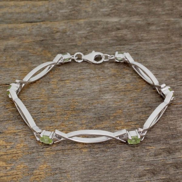 Alternate image for Peridot bracelet Modern Grace
