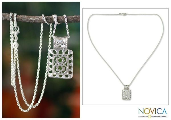 Alternate image for Sterling silver pendant necklace Legends
