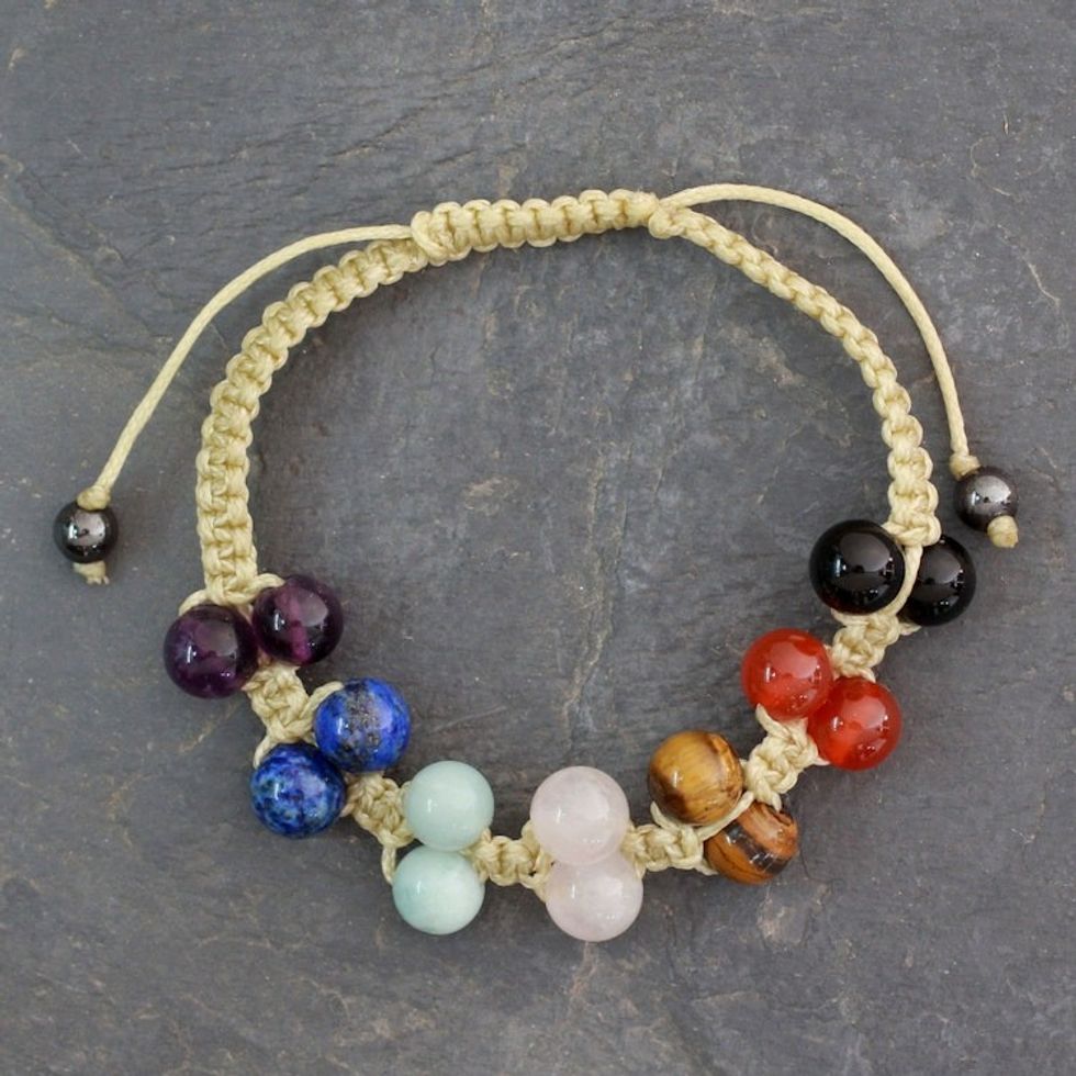 Gemstone chakra bracelet 'Inner Balance'