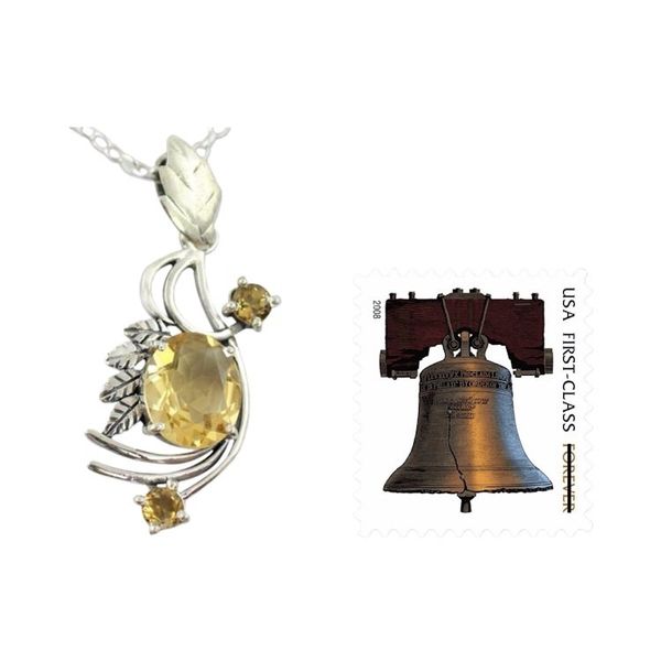 Alternate image for Citrine pendant necklace Mughal Romance