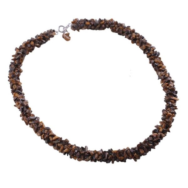 Alternate image for Tigers eye beaded necklace Honeysuckle