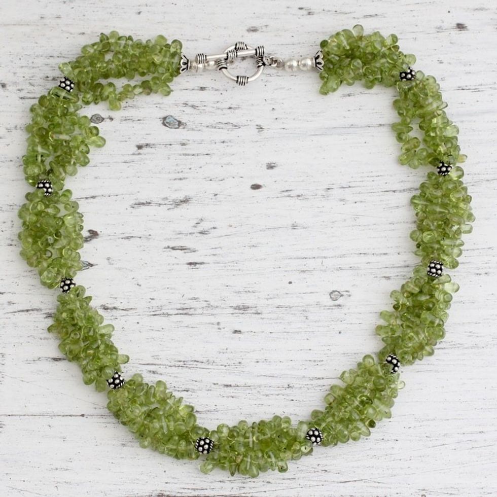 Peridot necklace 'Song of Summer'