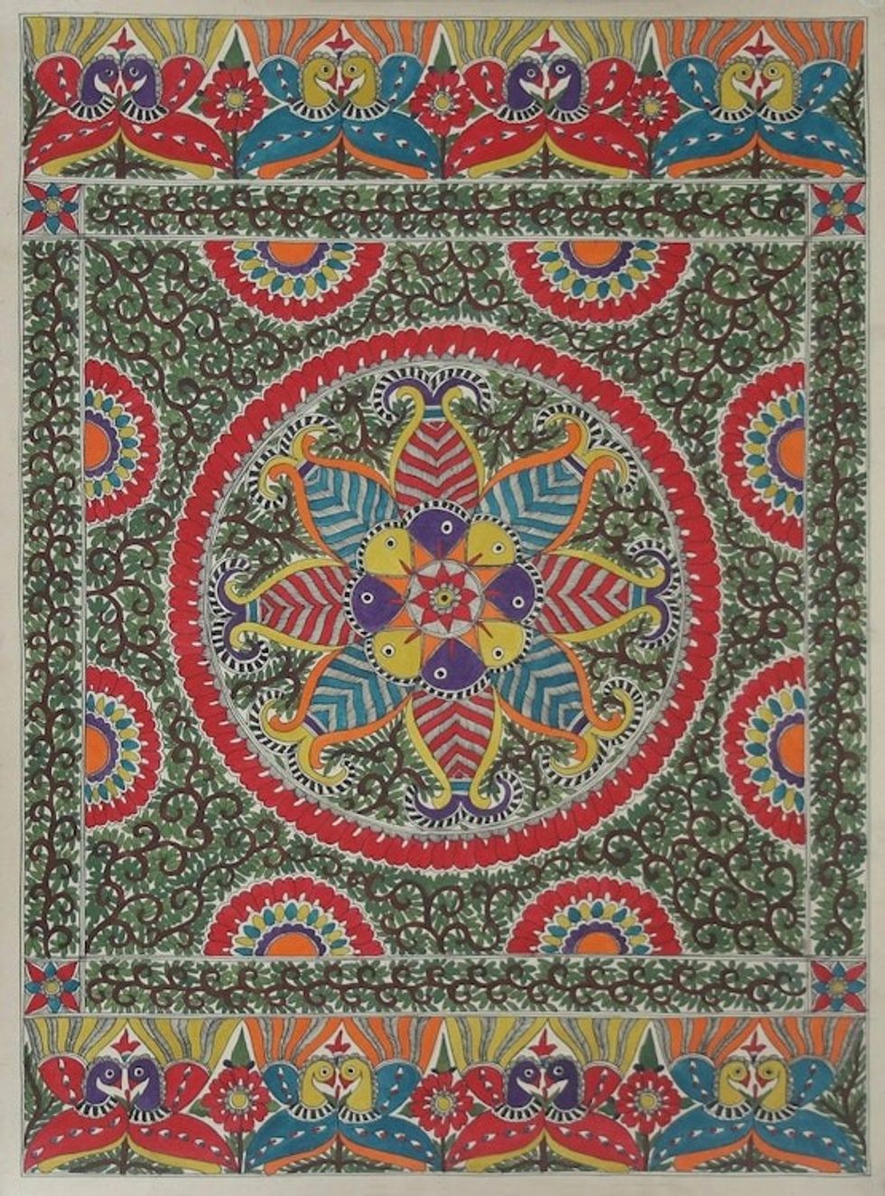 Madhubani painting 'Harmony II'