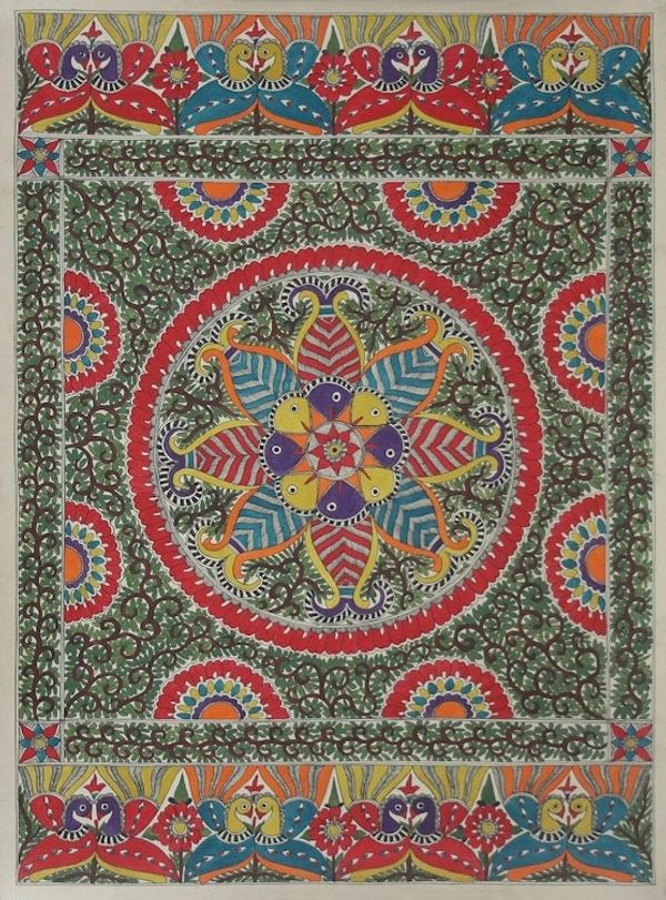 Alternate image for Madhubani painting Harmony II