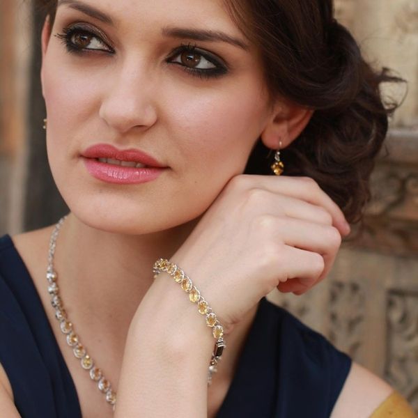 Alternate image for Citrine Y necklace India Delight