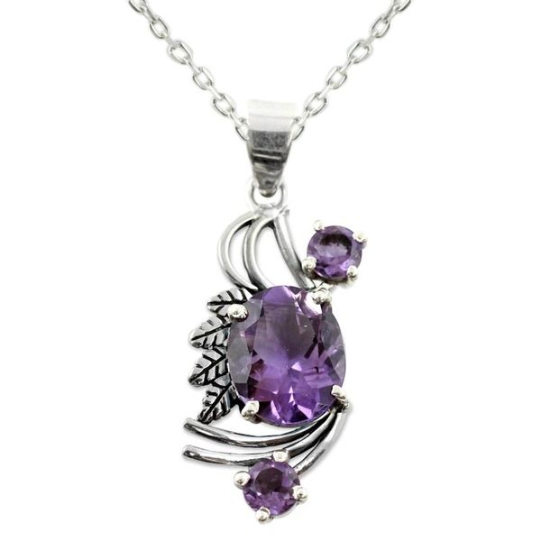Alternate image for Amethyst pendant necklace Mughal Romance