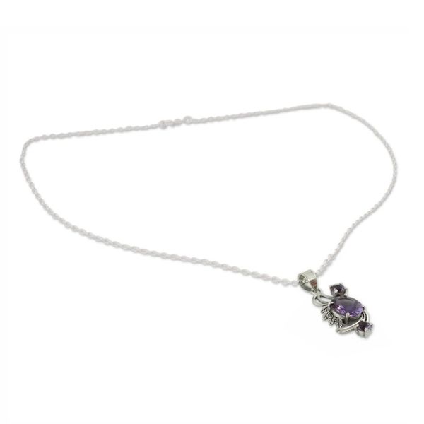 Alternate image for Amethyst pendant necklace Mughal Romance