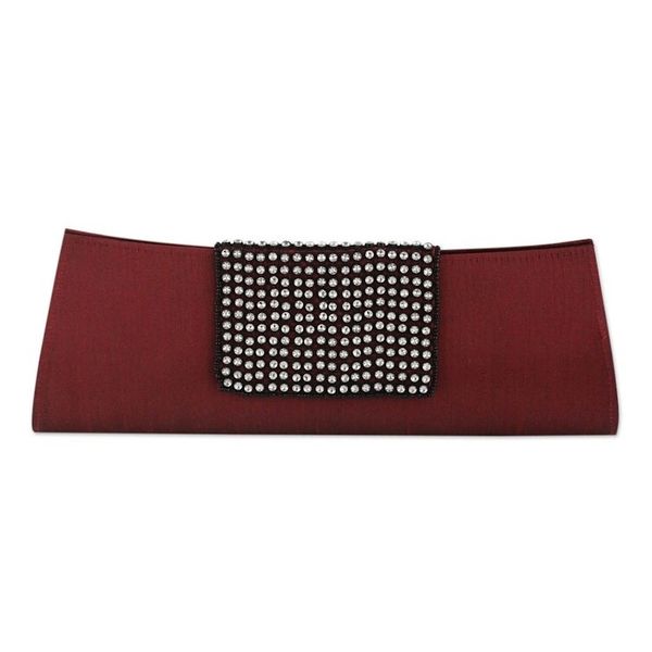 Alternate image for Beaded Red Clutch Evening Bag Ruby Allure