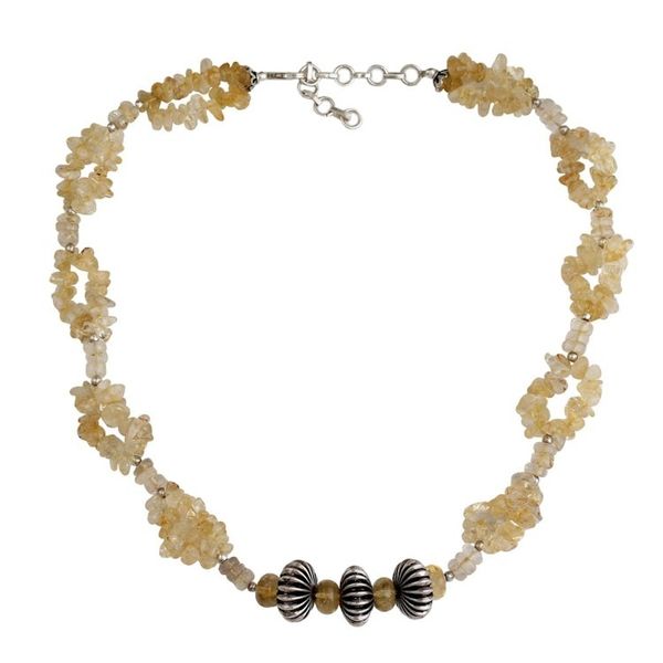 Alternate image for Citrine beaded necklace Sunlight Celebration