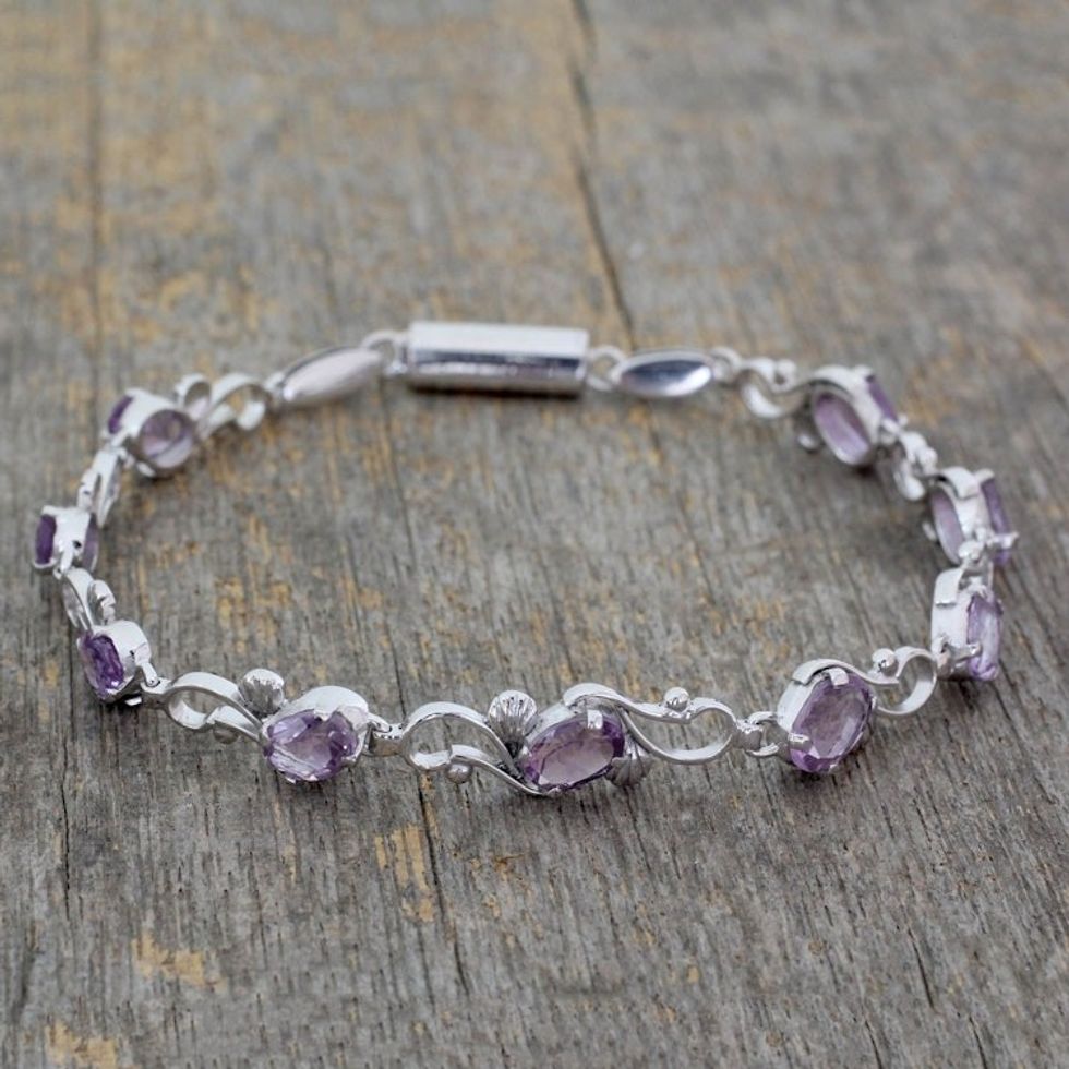 Amethyst bracelet 'Mystic Dreams'