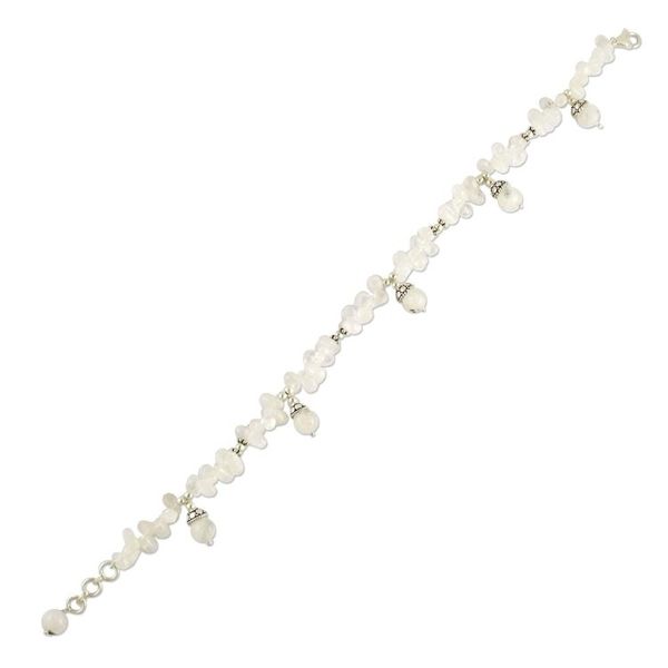 Alternate image for Rainbow Moonstone anklet Mystic Stone