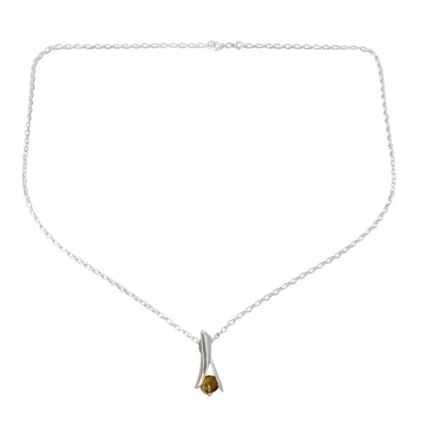 Alternate image for Modern Jewelry Sterling Silver and Citrine Necklace Chennai Sun