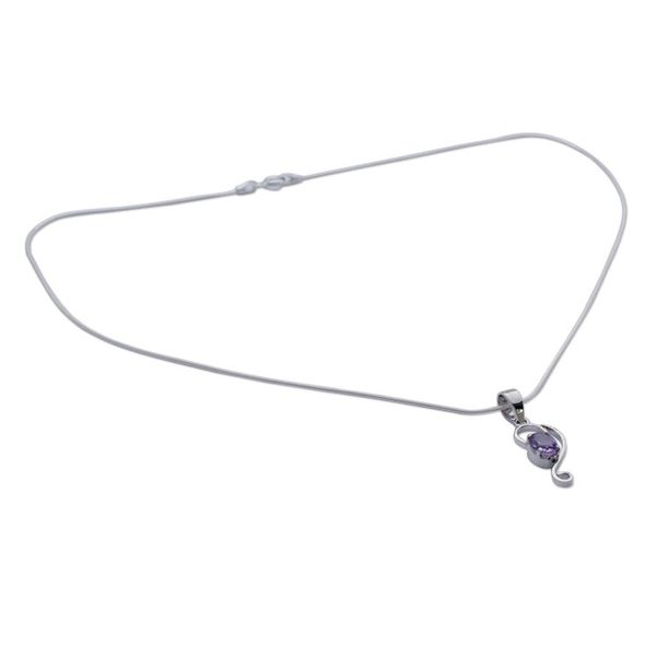 Alternate image for Amethyst Jewelry Necklace with Sterling Silver Spiritual Love