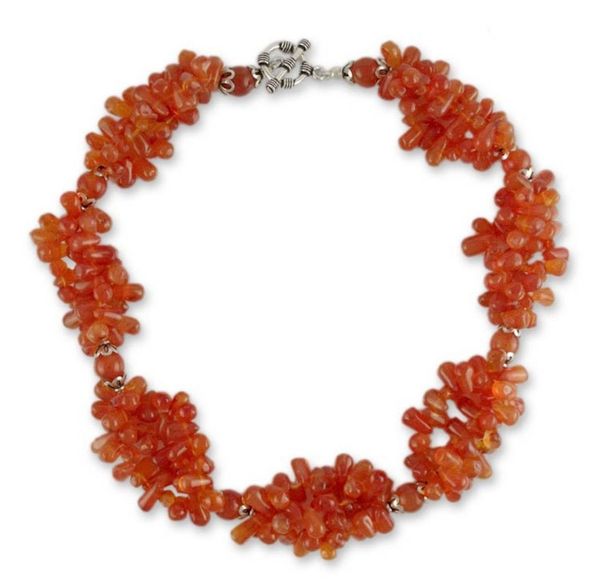 Image for Carnelian choker Sun Aura