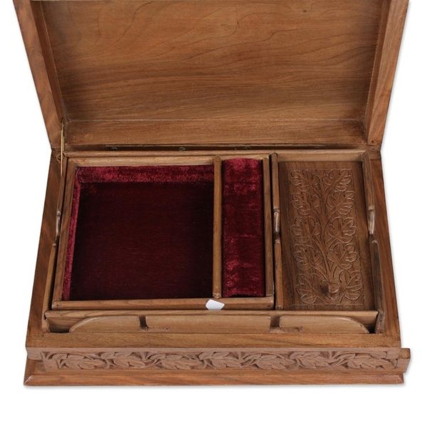 Alternate image for Walnut wood jewelry box Tempting Grapes
