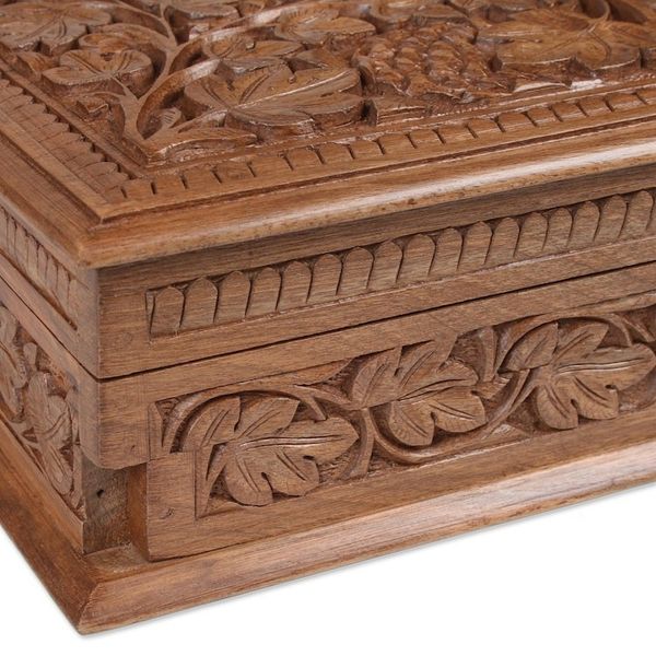 Alternate image for Walnut wood jewelry box Tempting Grapes