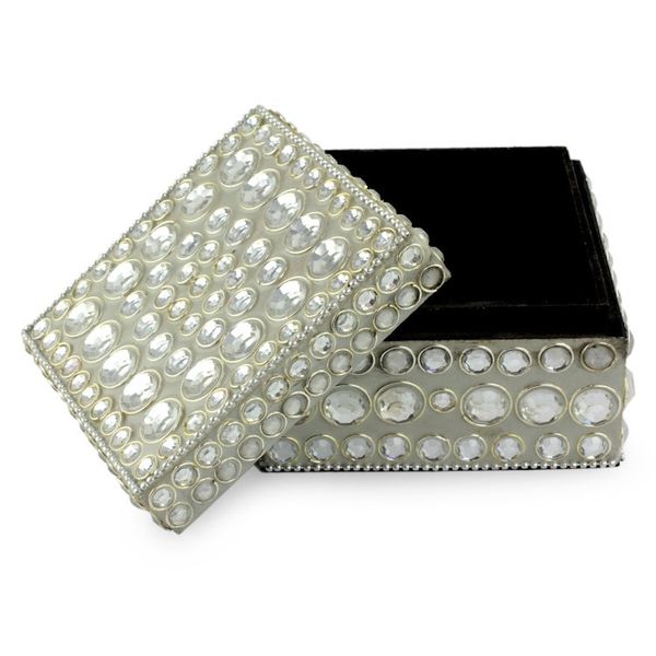 Alternate image for Bejeweled box Silver Glitz