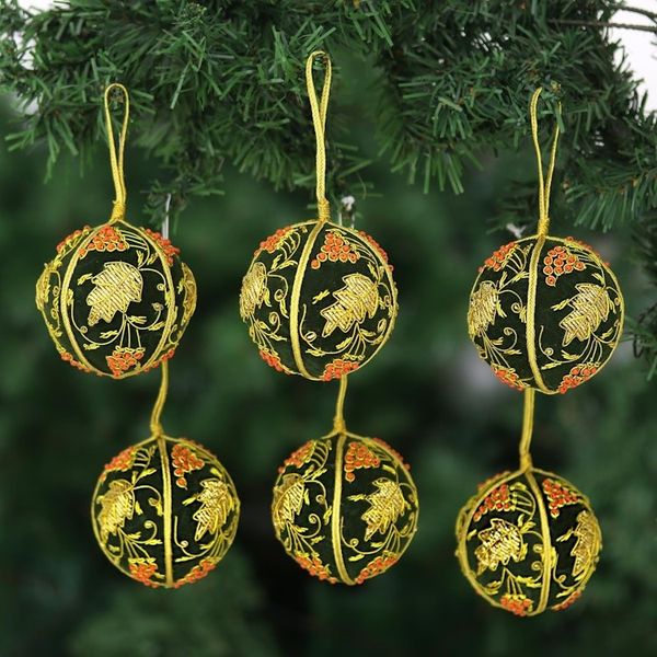 Alternate image for Fair Trade Beaded Christmas Ornaments Set of 6 Forest Bliss