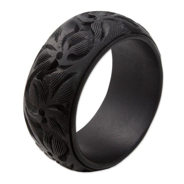 Alternate image for Unique Wood Bangle Bracelet Fragrant Flowers