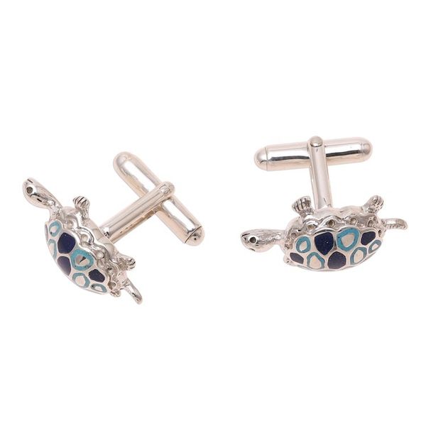 Alternate image for Sterling Silver Cufflinks Good Luck Mens Jewelry Turtles Trendy Turtles