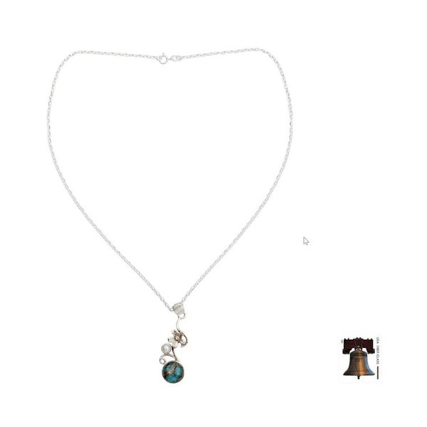 Alternate image for Cultured pearl flower necklace Unique