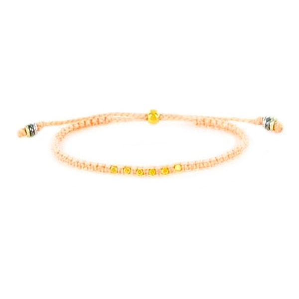 Image for Beaded Macrame Bracelet in Pink Everyday in Pink