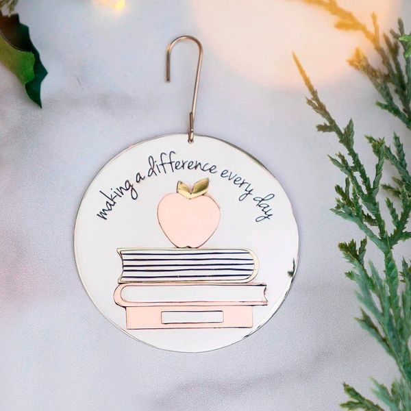 Alternate image for Teacher Appreciation Mixed Metal Ornament Teachers Make A Difference