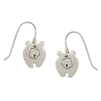 Alternate image for Sterling Silver Bear Dangle Earrings from Mexico Dancing Bear