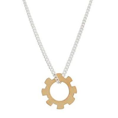 Alternate image for Gold-Plated Sterling Silver Pendant Necklace from Mexico Momentum in Gold
