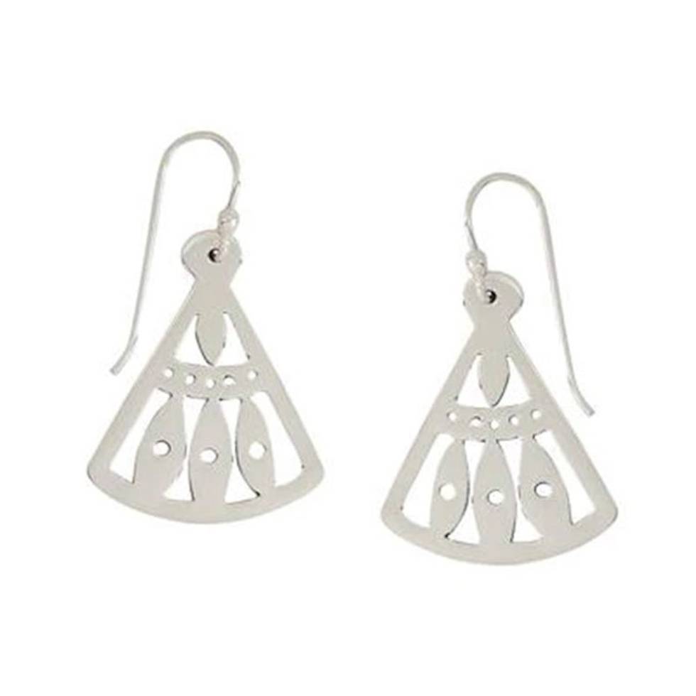 Sterling Silver Dangle Earrings from Mexico 'Ancient Whispers'