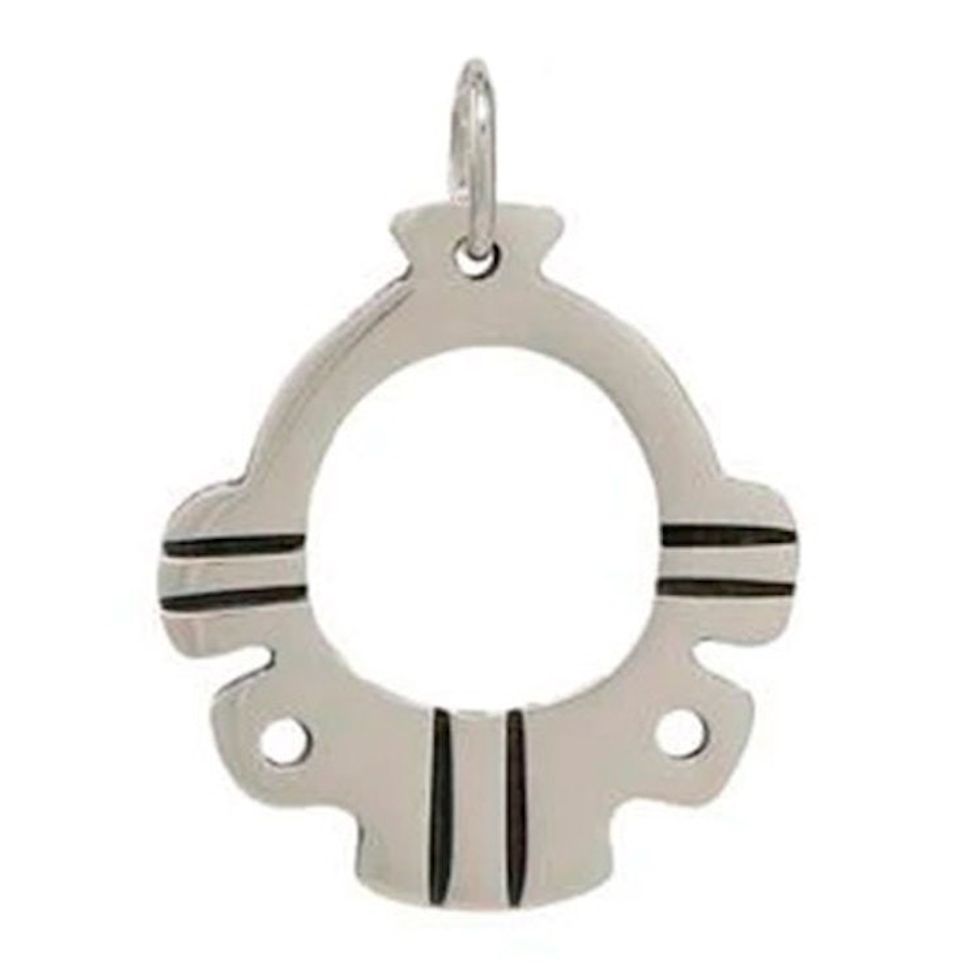 Sterling Silver Pendant Handmade in Mexico 'Ancient Mirage'