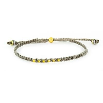 Alternate image for Beaded Macrame Bracelet in Light Grey Everyday in Light Grey