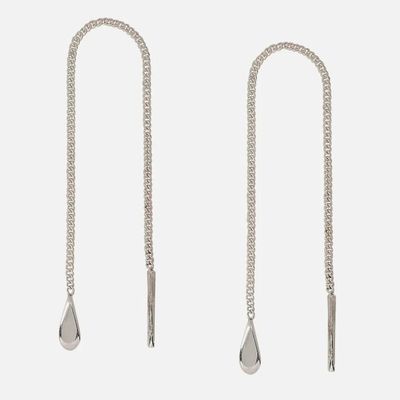 Alternate image for Sterling Silver Teardrop Threader Earrings from Mexico Timeless Elegance
