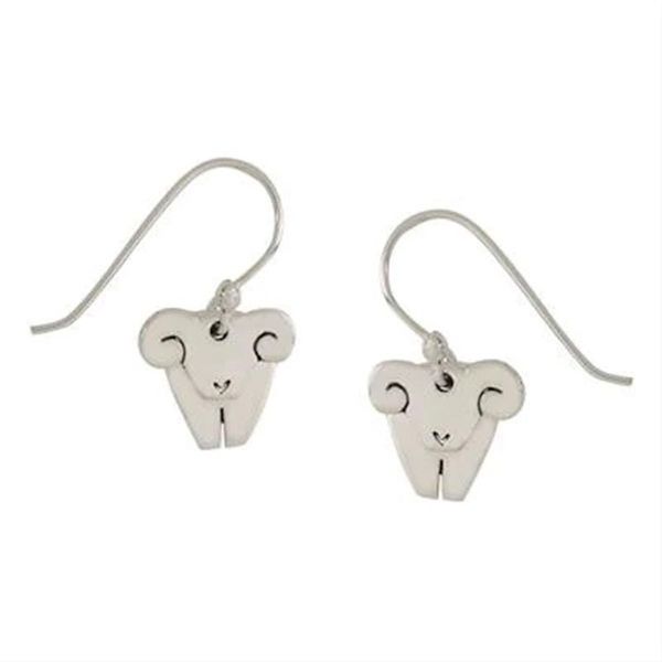 Image for Sterling Silver Ram Dangle Earrings from Mexico Dancing Ram
