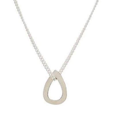 Alternate image for Sterling Silver Teardrop Pendant Necklace from Mexico Emotive