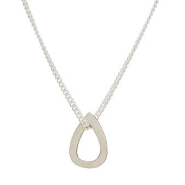 Image for Sterling Silver Teardrop Pendant Necklace from Mexico Emotive