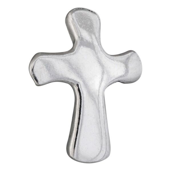 Alternate image for Sterling Silver Cross Stud Earrings from Mexico Faith