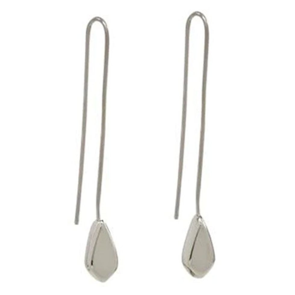 Sterling Silver Teardrop Drop Earrings from Mexico 'Serenity'