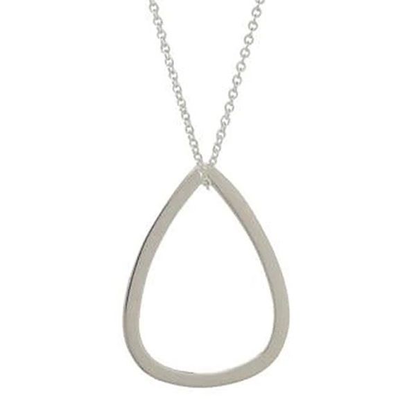 Image for Sterling Silver Contemporary Pendant Necklace from Mexico Raindrop