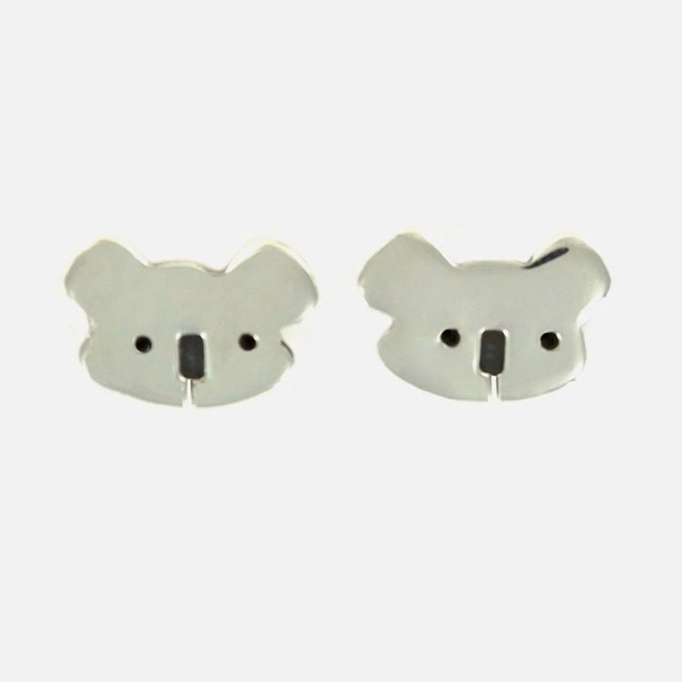 Cute Koala Sterling Silver Stud Earrings 'Cute Koala'