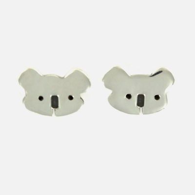Alternate image for Cute Koala Sterling Silver Stud Earrings Cute Koala