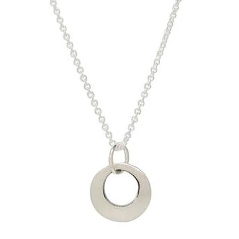 Sterling Silver Modern Pendant Necklace from Mexico 'Nova'