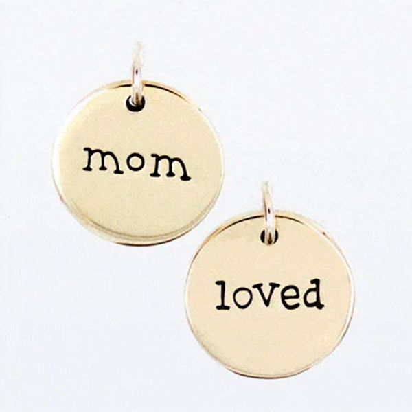 Image for Sterling Silver Double Sided Mother Pendant Mom Is Loved