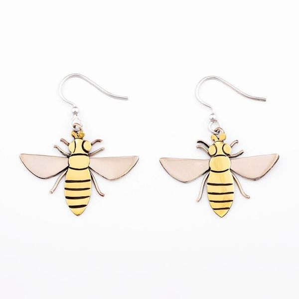 Alternate image for Handmade Queen Bee Dangle Earrings from Mexico Queen Bee