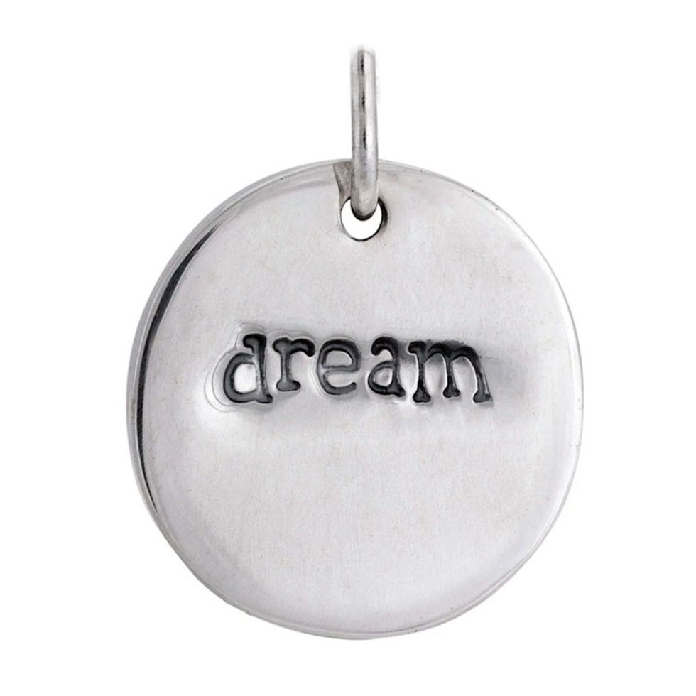 Sterling Silver Inspirational Pendant 'Dream and Believe'