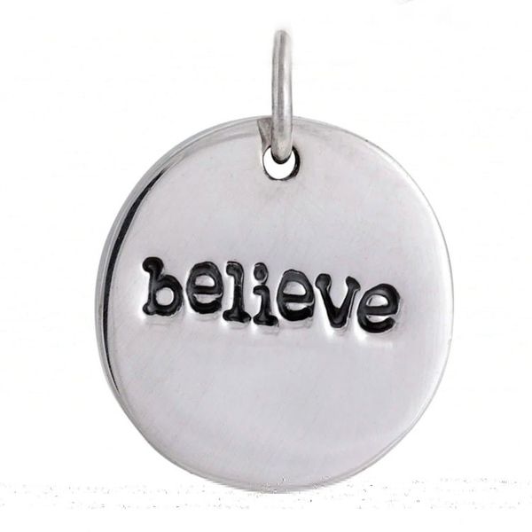 Alternate image for Sterling Silver Inspirational Pendant Dream and Believe