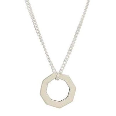 Alternate image for Sterling Silver Pendant Necklace from Mexico Ardent Octagon