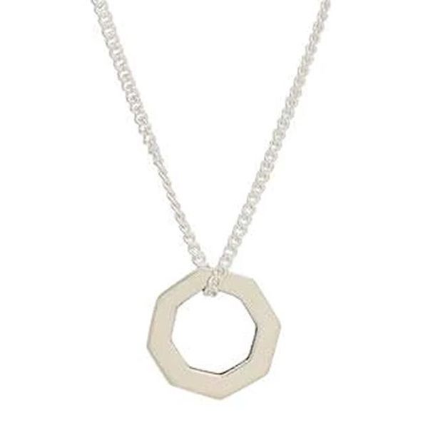 Image for Sterling Silver Pendant Necklace from Mexico Ardent Octagon