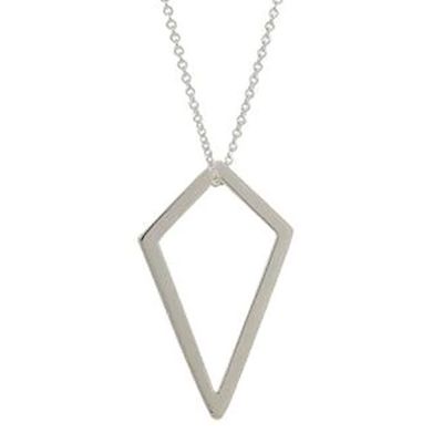 Alternate image for Sterling Silver Contemporary Pendant Necklace from Mexico Poignant